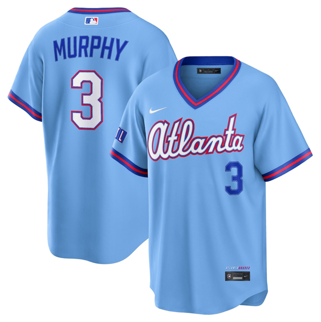 Men's Powder Blue Atlanta Braves #3 Dale Murphy 2026 City Connect Stadium Stitched Baseball Jersey
